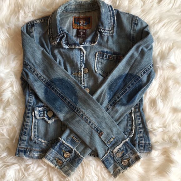 True Religion Distressed Jeans Blazer - Picture 6 of 11